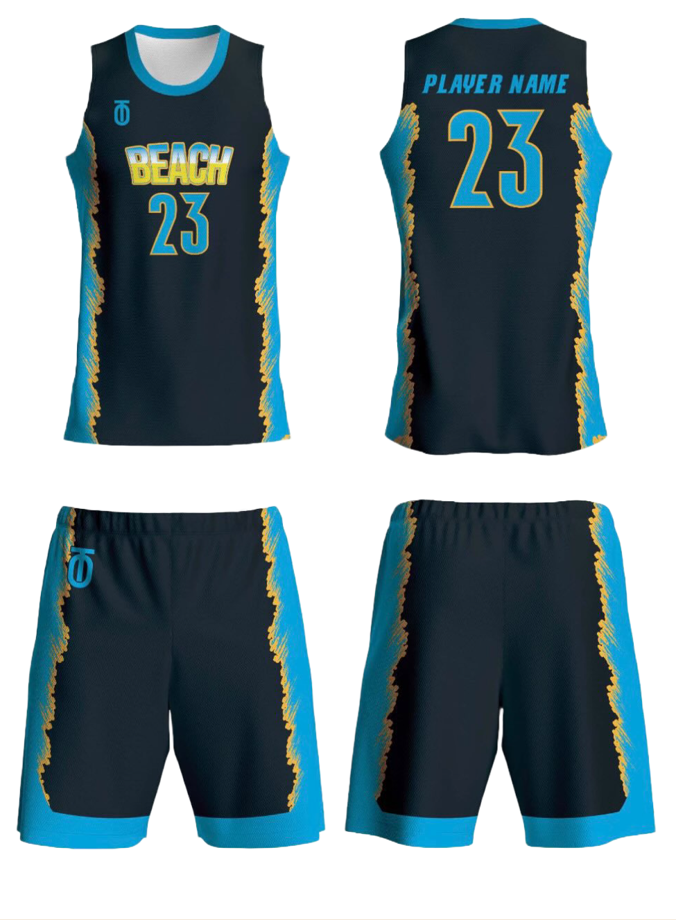 Beach Buckets custom team uniform featuring lightweight, breathable fabric with vibrant colors and moisture-wicking technology for peak athletic performance