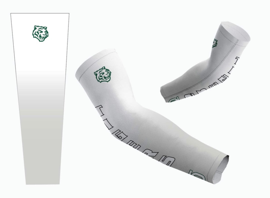 Jackson-Reed T&F ombre team sleeves by Take One Sportswear featuring gradient design, compression support, and school pride for track athletes