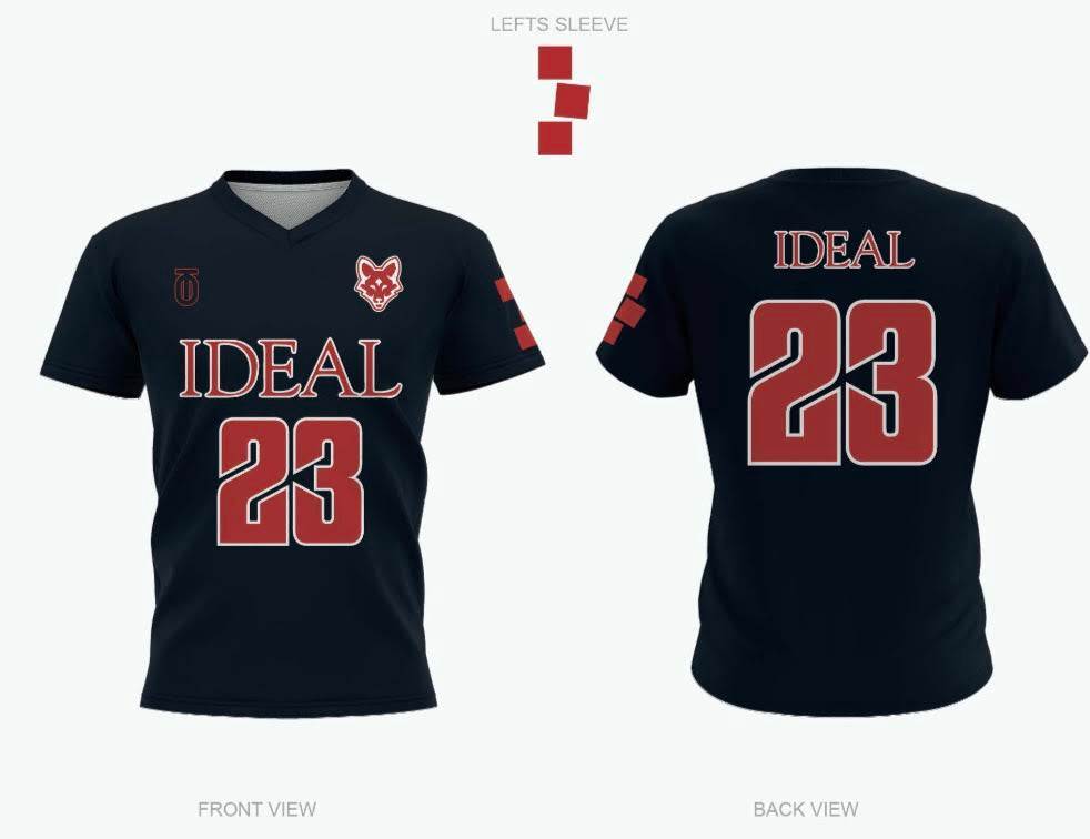 Ideal School of Manhattan reversible volleyball jerseys featuring dual-sided custom designs with breathable, moisture-wicking fabric for versatile game performance