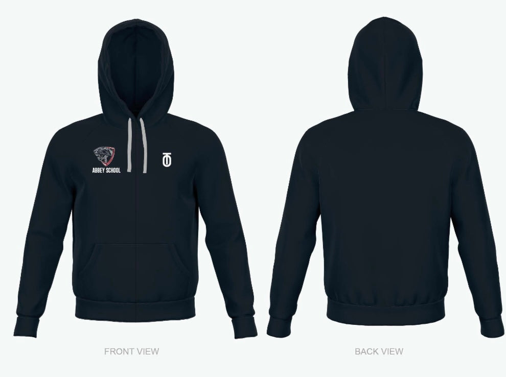 St. Anselm's Abbey School black sweatsuit set featuring custom athletic hoodie and joggers for student athletes