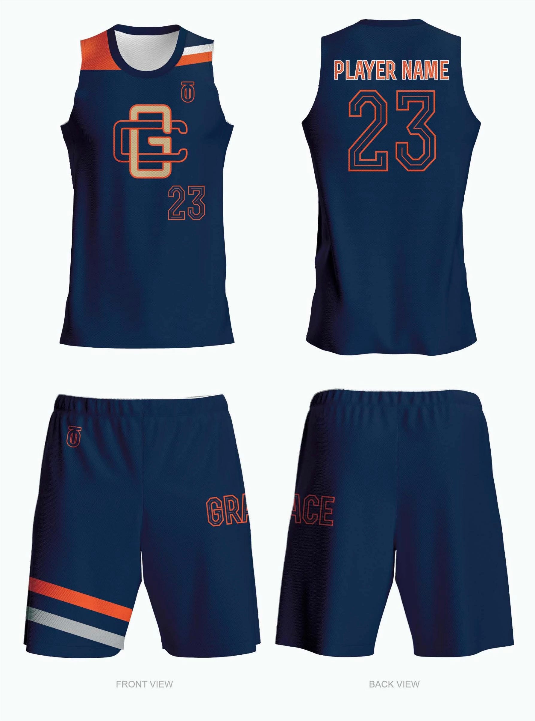Clinton Grace junior varsity team order including custom sports uniforms and apparel designed for comfort, durability, and team unity
