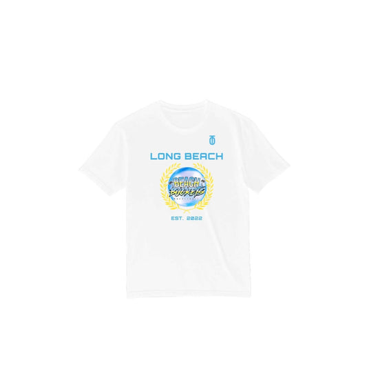 Beach Buckets Long Beach Dri-Fit shirt by Take One Sportswear featuring moisture-wicking fabric and coastal team style
