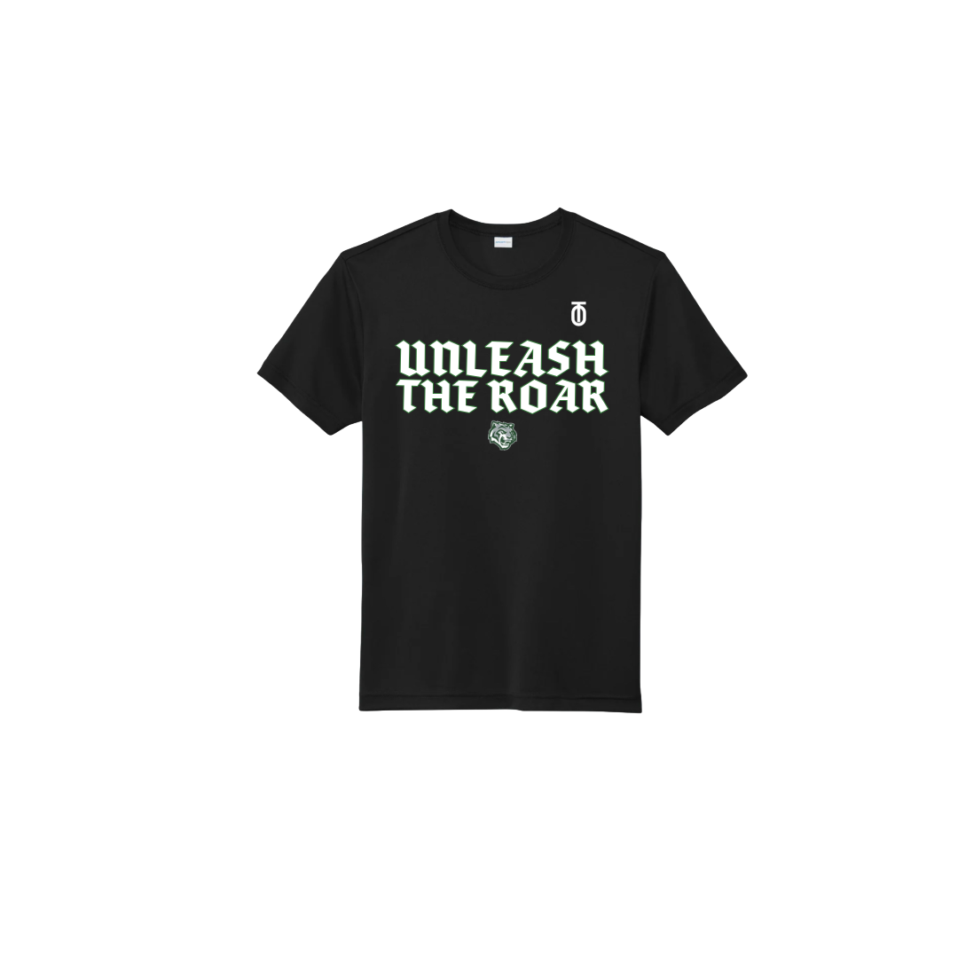 Jackson-Reed T&F Unleash The Roar dri-fit shirt by Take One Sportswear engineered for speed, breathability, and athletic confidence.