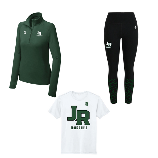 Jackson-Reed T&F women's returners SWAG package by Take One Sportswear including stylish and performance gear designed for returning athletes and team pride