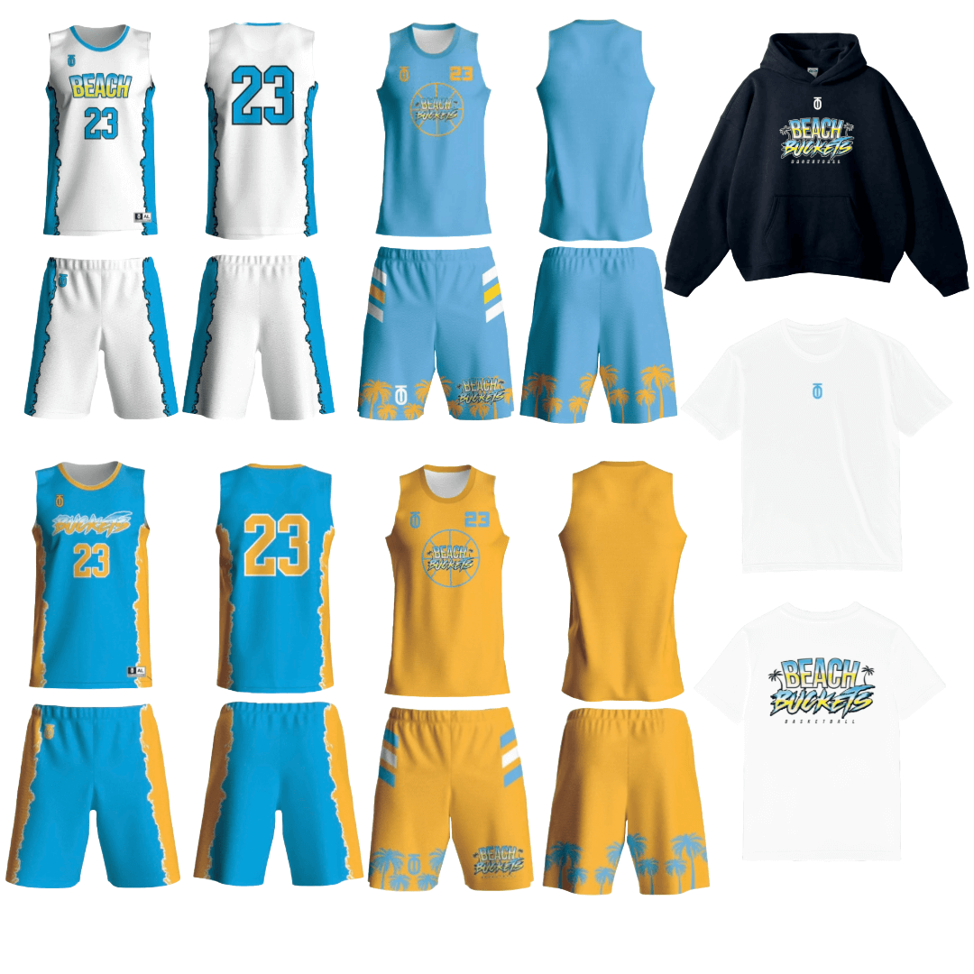 Beach Buckets Middle School Newcomer Package by Take One Sportswear designed to equip young athletes with custom starter gear