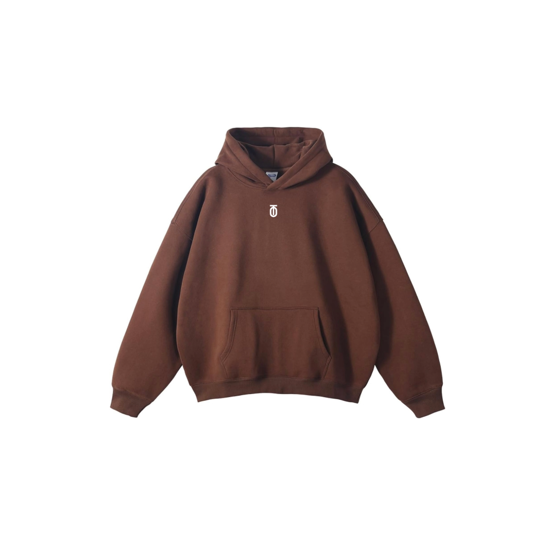 Take One Sportswear Apex Hoodie in brown featuring soft, durable fabric and modern athletic design for warmth and casual style