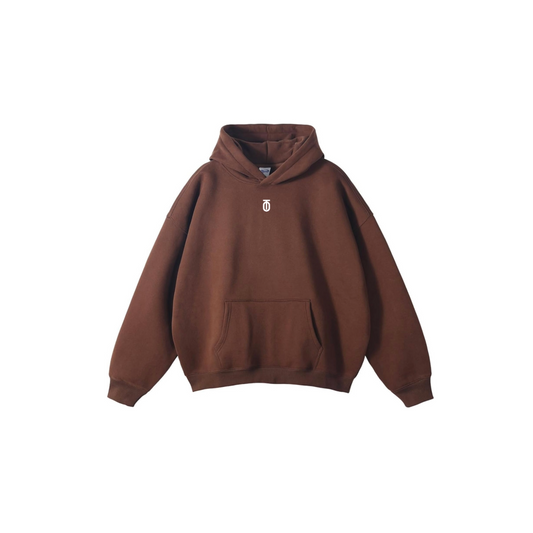 Take One Sportswear Apex Hoodie in brown featuring soft, durable fabric and modern athletic design for warmth and casual style