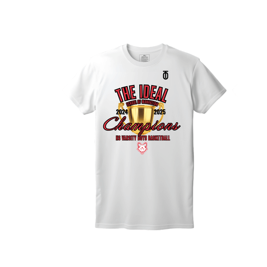 Ideal School of Manhattan championship shirt by Take One Sportswear celebrating student athlete success