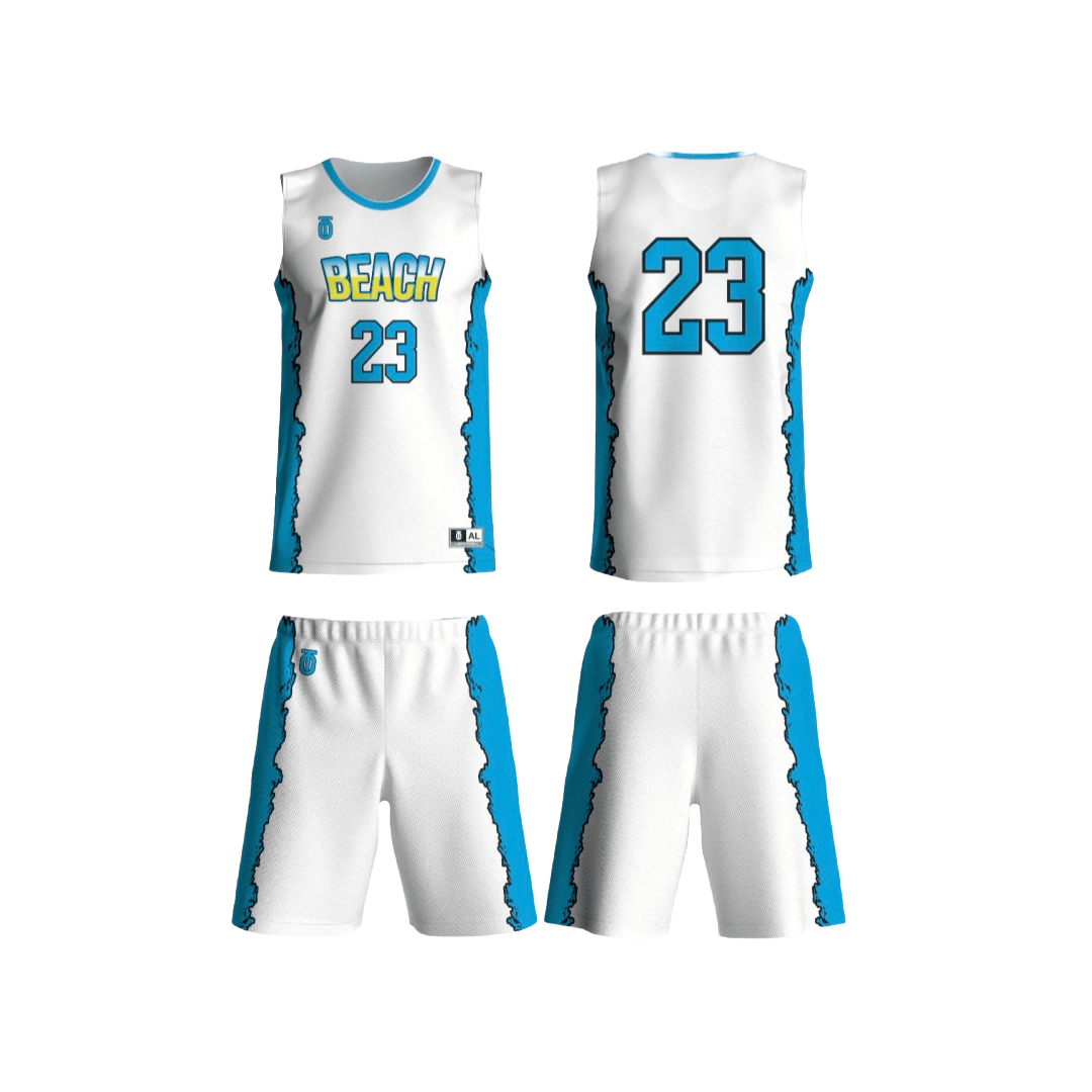Beach Buckets basketball middle school team uniform by Take One Sportswear designed for durability and school pride