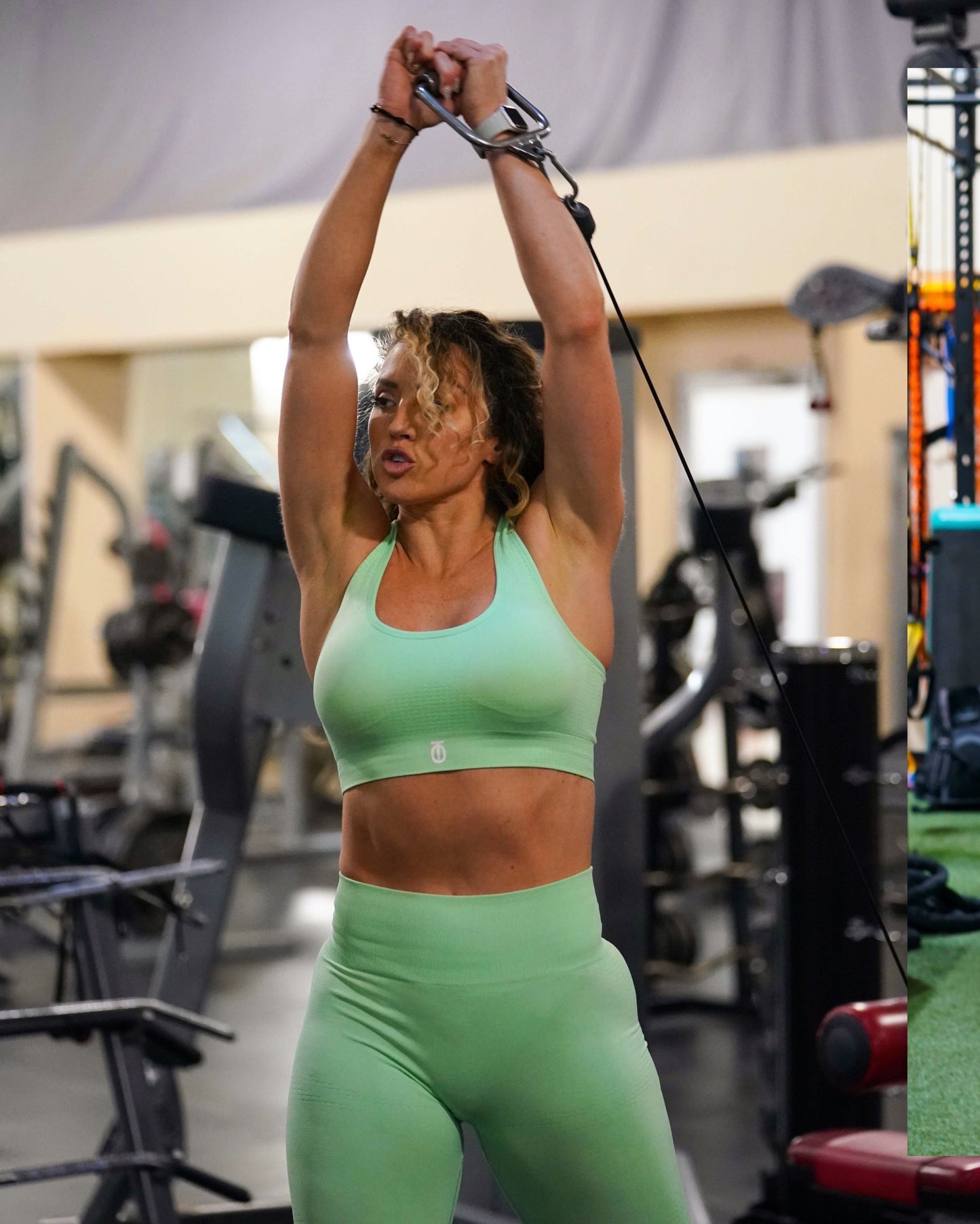 Take One Empower Sports Bra offering medium to high support, breathable mesh panels, and adjustable straps for comfort during intense exercise