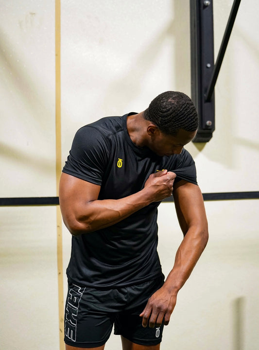 Take One Flex-Challenger Shorts featuring lightweight, quick-dry fabric with an athletic fit and elastic waistband for maximum mobility