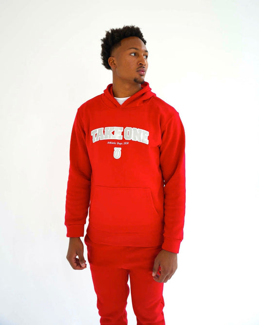 Take One Central Fleece Pullover Hoodie made with cozy fleece fabric, classic pullover style, and adjustable hood for warmth and casual comfort