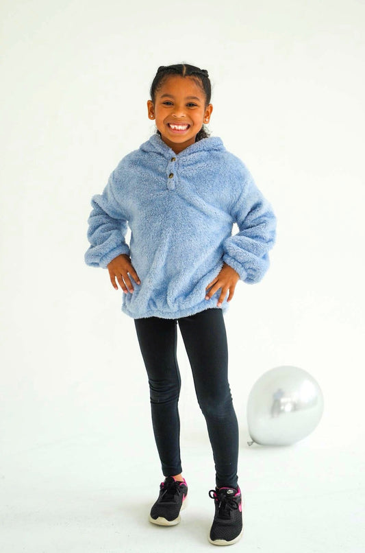 Take One Tundra Kids Hoodie made with warm, soft fleece material featuring cozy hood and durable stitching for everyday kids’ comfort