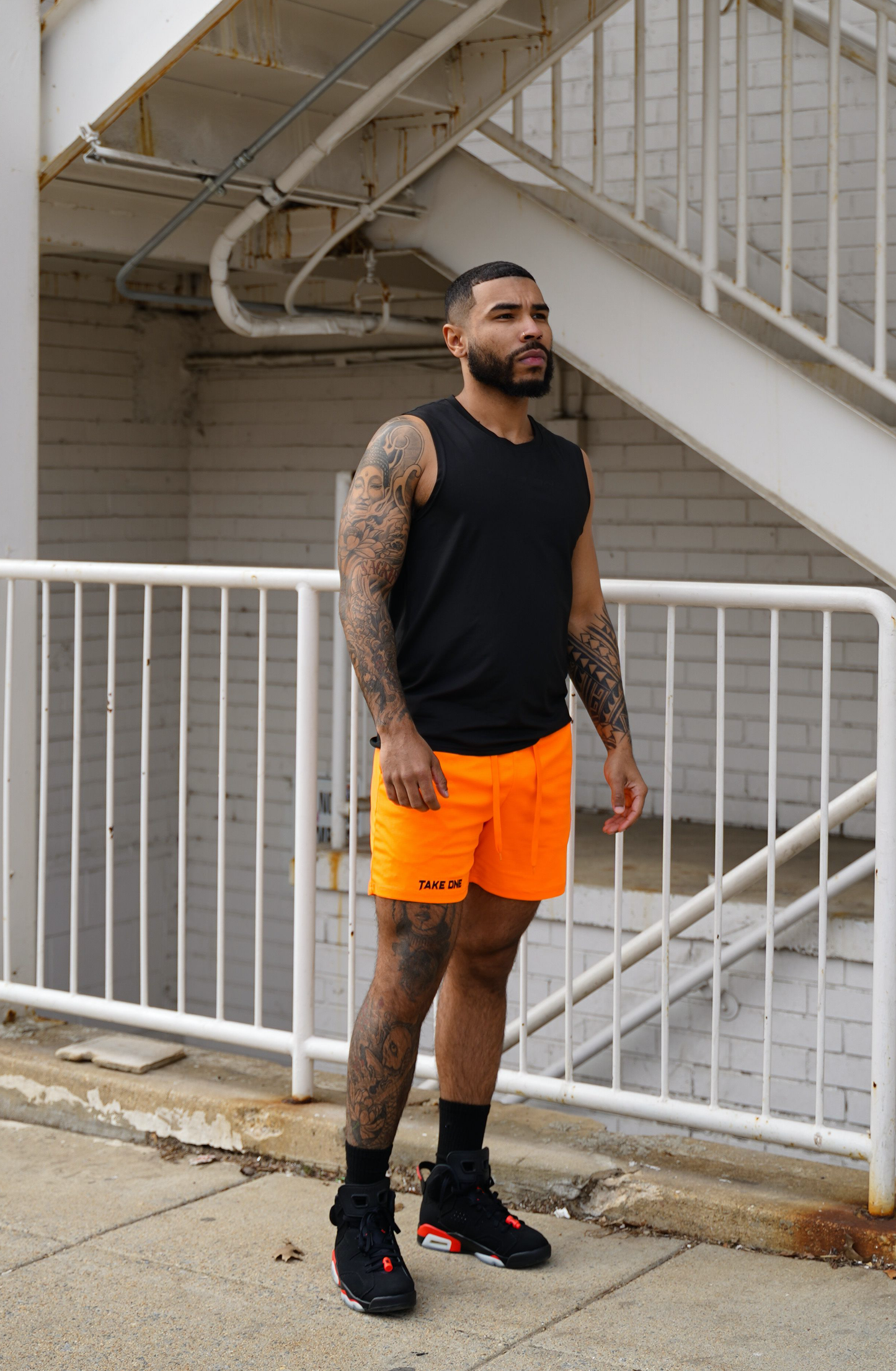 Take One Intensity Shorts made with breathable, quick-dry fabric and elastic waistband for high-mobility workouts and athletic training