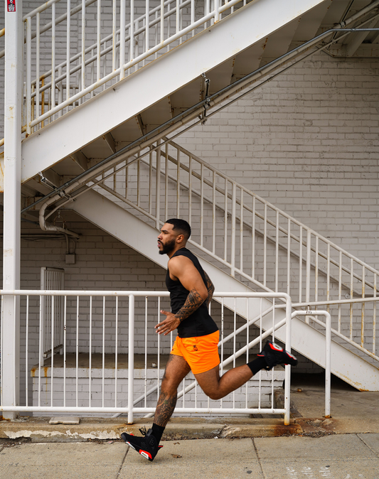 Take One Intensity Shorts made with breathable, quick-dry fabric and elastic waistband for high-mobility workouts and athletic training