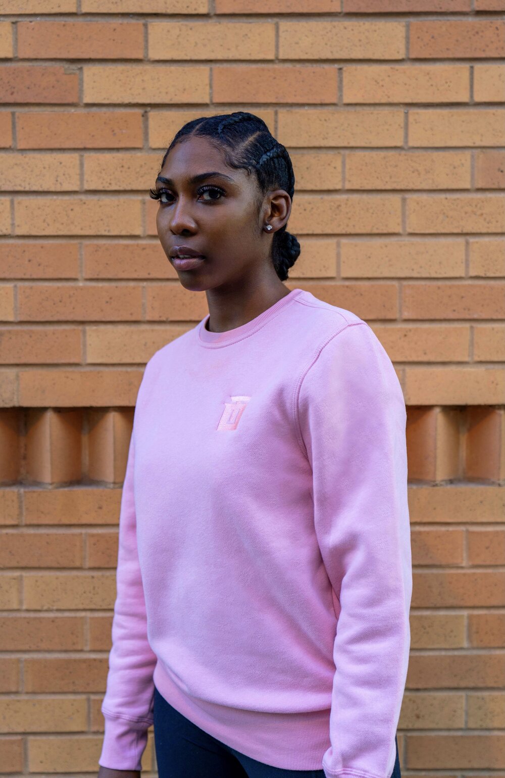 Take One Sportswear Monochrome Fleece Crew sweatshirt featuring soft fleece fabric with a sleek monochrome design for warmth and casual athletic style