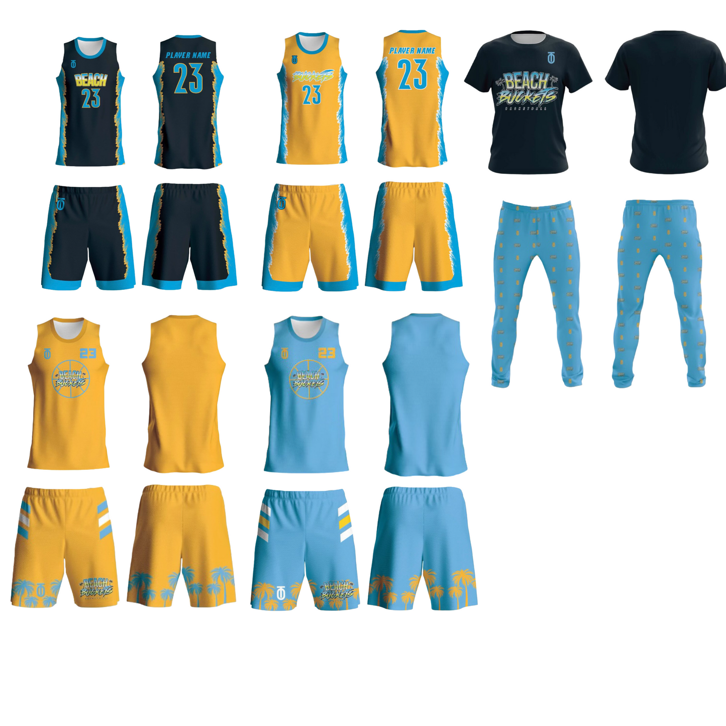 Beach Buckets Basketball Uniform Order