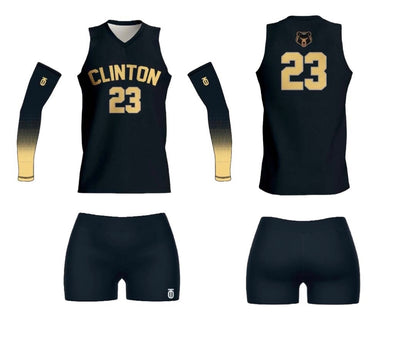 Clinton College Volleyball Home and Away Uniform Sets (14)