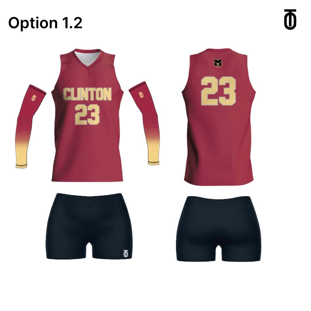 Clinton College Volleyball Uniform (15 Uniforms/Home)