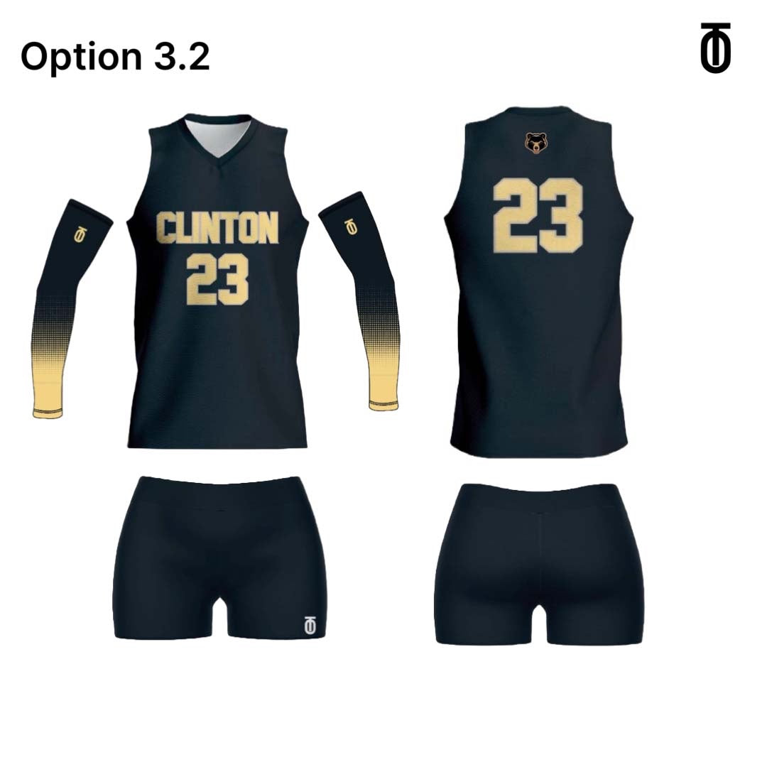 Copy of Clinton College Volleyball Uniform (15 Uniforms/Away)