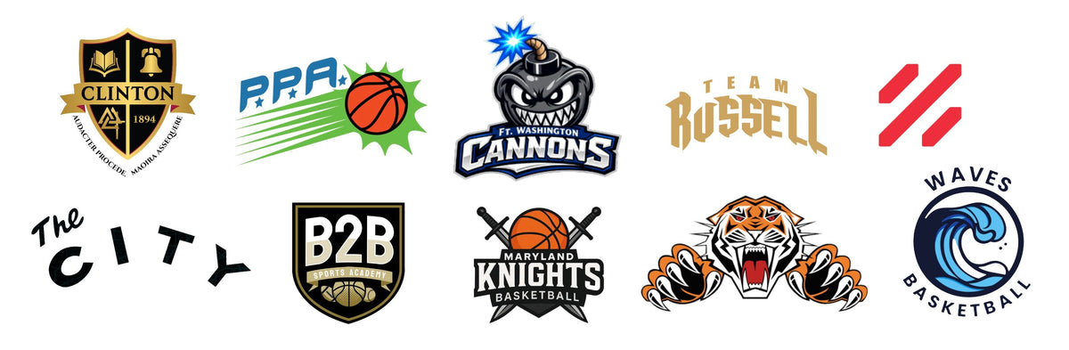 Selected school and club team logos — Take One Sportswear.