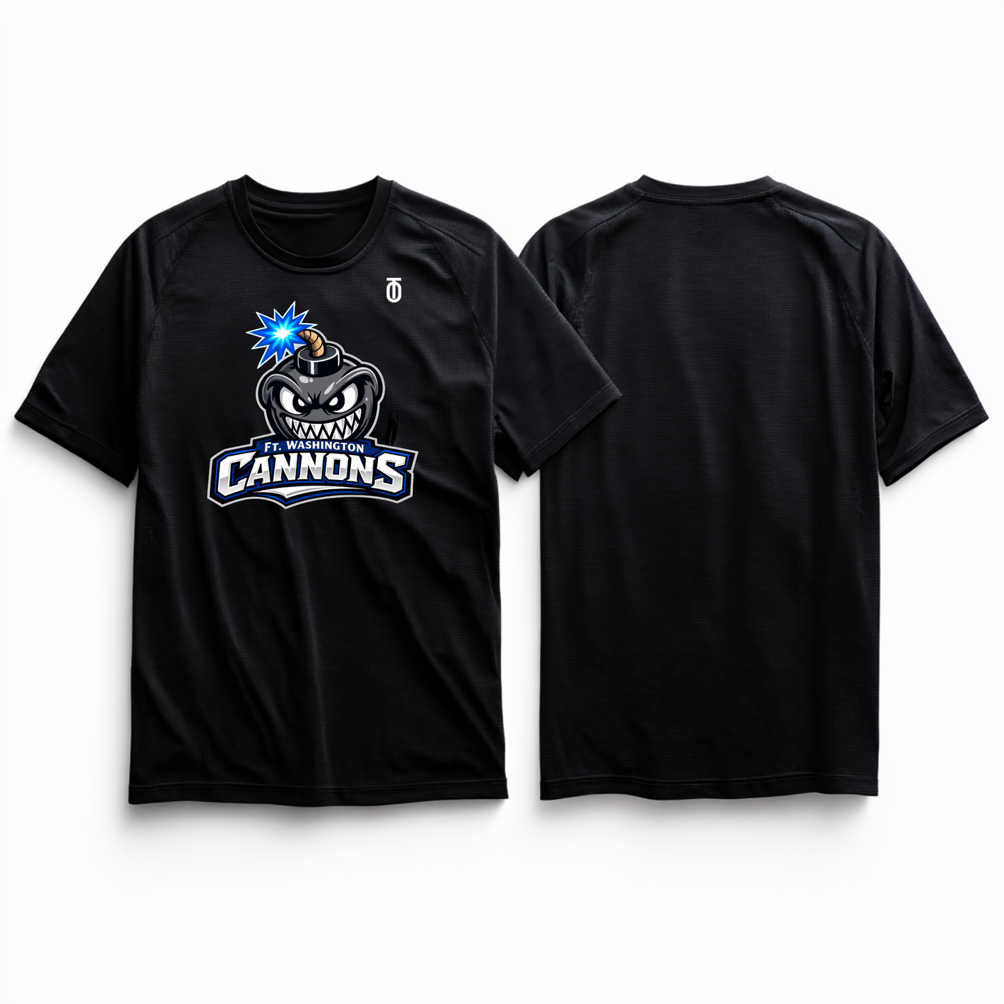 Fort Washington Cannons Tee — Black