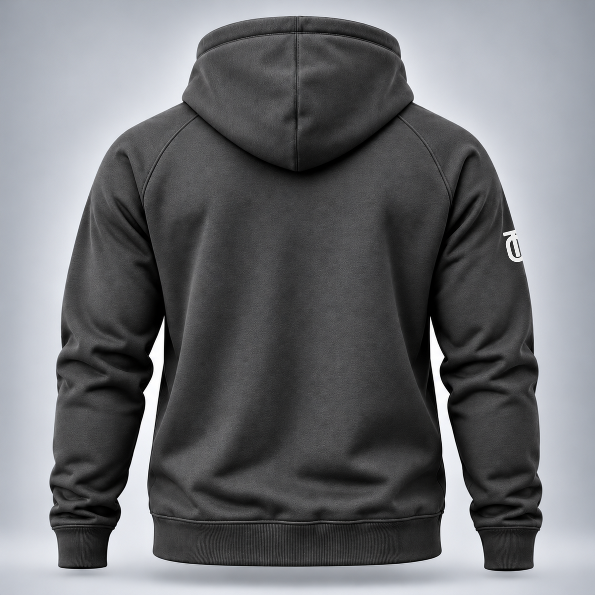 Take One Sportswear Football Training Hoodie in charcoal grey, back view showing the rear construction and garment finish.