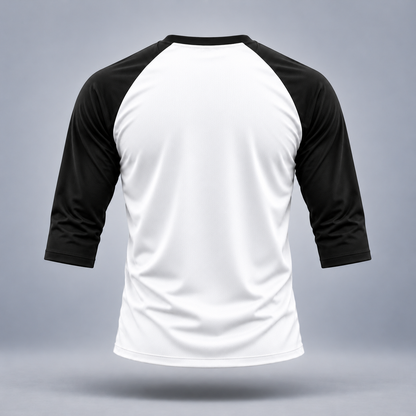 Take One Sportswear Baseball & Softball Raglan Tee — back view showing the clean rear silhouette and matching garment construction.