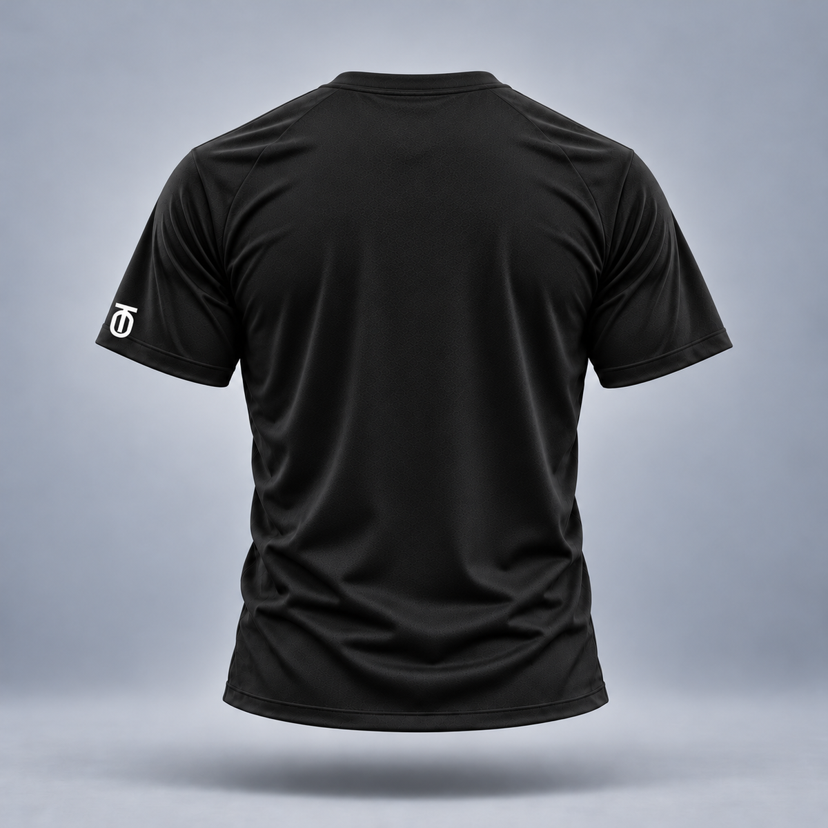 Take One Softball Signature Performance Graphic Tee by Take One Sportswear in Black, back view with a clean rear and TO sleeve branding.