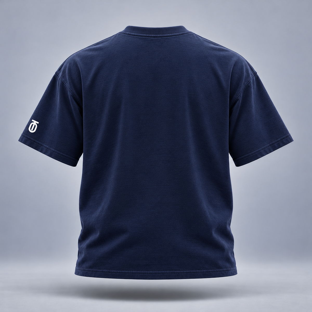Take One Rim Heat Graphic Tee by Take One Sportswear in Midnight Navy, back view with a clean rear and TO sleeve branding.
