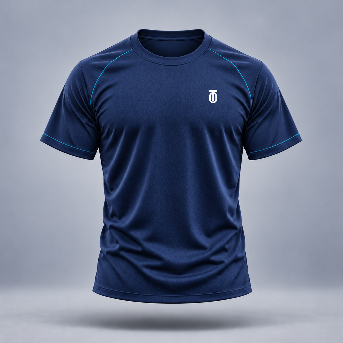 Take One Sportswear Soccer Training Jersey in midnight navy, front view featuring to monogram exclusively at left chest.