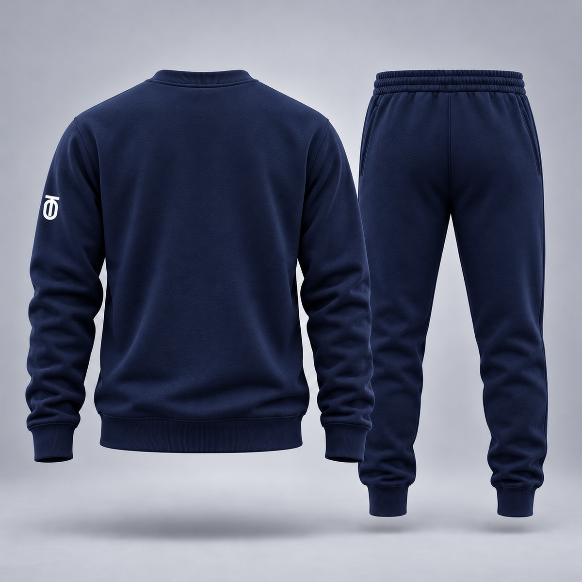 Take One Collegiate Reserve Men's Crewneck & Jogger Set by Take One Sportswear — back view.