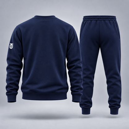 Take One Collegiate Reserve Men's Crewneck & Jogger Set by Take One Sportswear — back view.