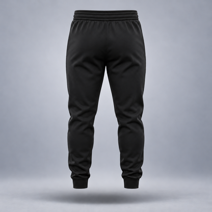 Take One Sportswear Essential Travel Joggers — back view showing the clean rear silhouette and matching garment construction.