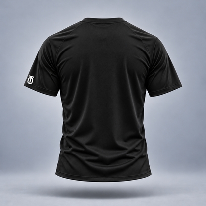 Take One Sportswear Football Heritage Performance Graphic Tee — back view showing the clean rear silhouette and matching garment construction.