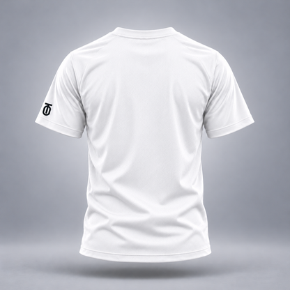 Take One Future Pitch Kids' Soccer Graphic Tee by Take One Sportswear — back view.