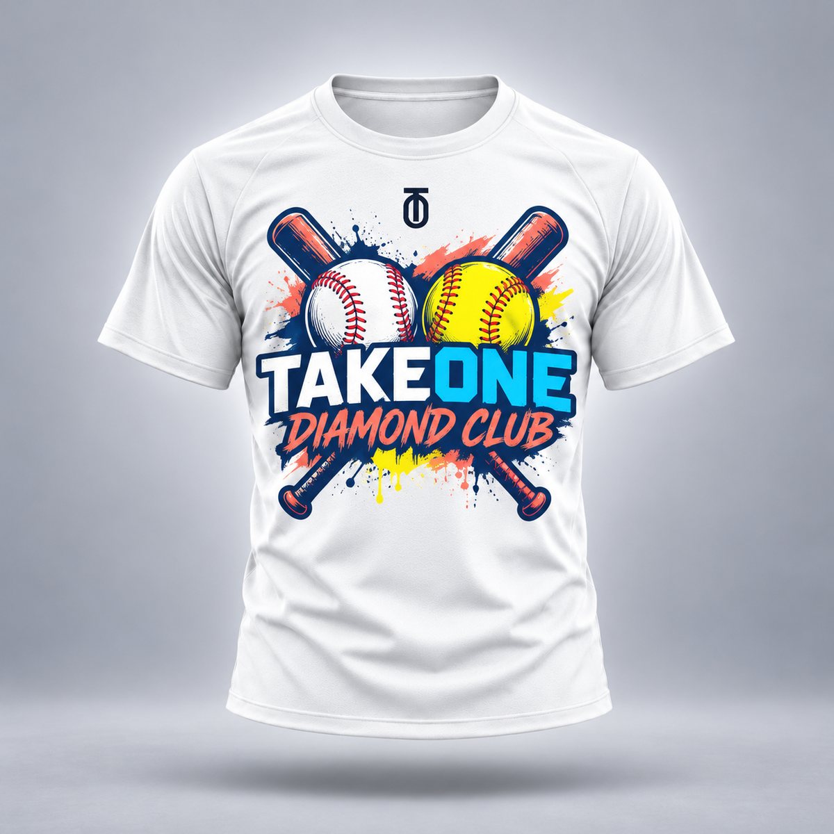 Take One Junior Diamond Kids' Baseball & Softball Graphic Tee by Take One Sportswear — front view.