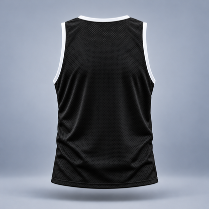 Take One Sportswear Lacrosse Mesh Practice Pinnie — back view showing the clean rear silhouette and matching garment construction.