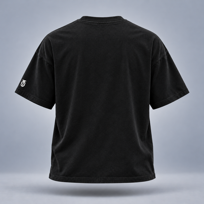 Take One Pitch Motion Graphic Tee by Take One Sportswear in Black, back view with a clean rear and TO sleeve branding.