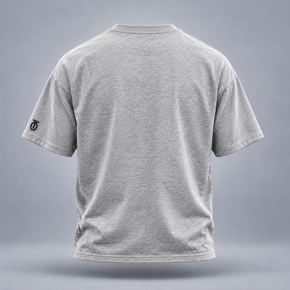 Take One Lap After Lap Graphic Tee by Take One Sportswear in Heather Grey, back view with a clean rear and TO sleeve branding.