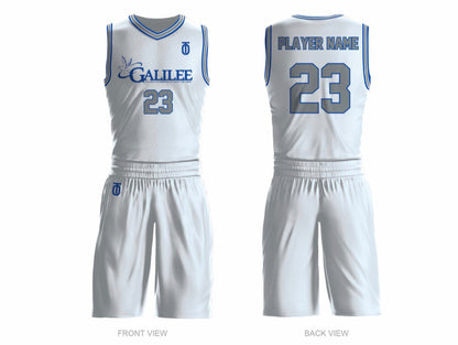 Galilee Basketball reversible uniforms